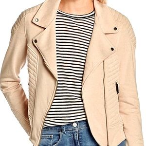 Vero Moda Biker Sweat Cotton Fleece Jacket, Size XS